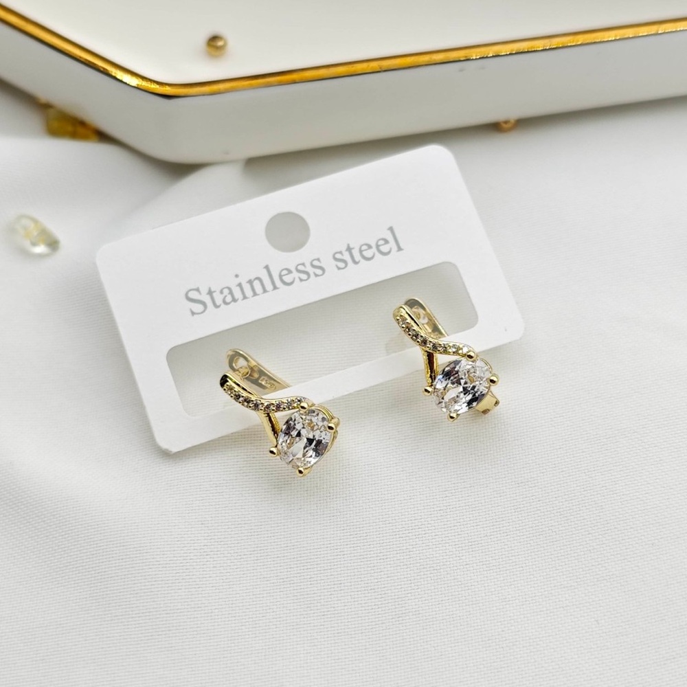 Elegant Gold and Silver Earrings